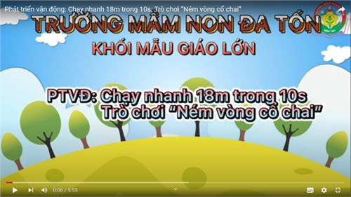 Vận động   Chạy nhanh - Chơi: Ném vòng  - Giáo viên: Nguyễn Thị Thuý Hà